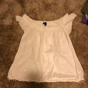 American Eagle top, white